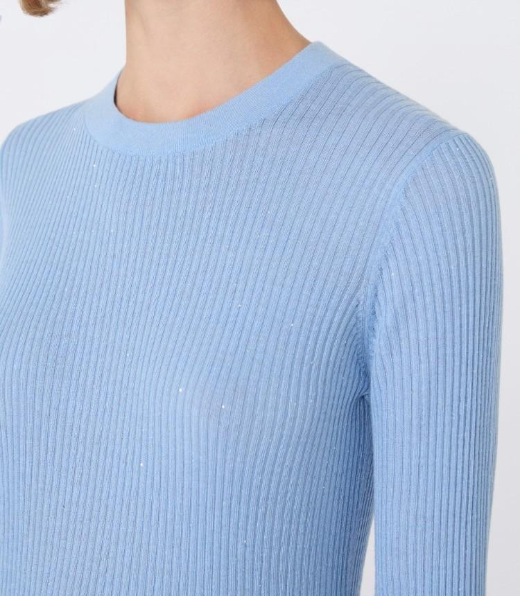 Maglia in lana e seta con paillette MARABU 002 MAX MARA STUDIO 