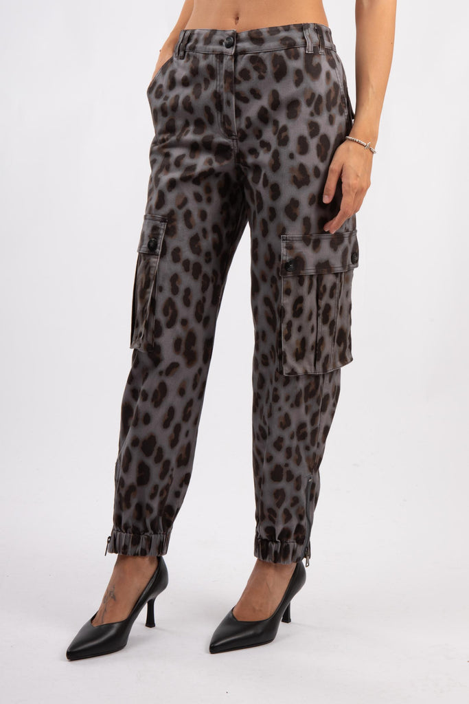 Pantalone cargo maculato 521SD25028 529024-01 ALESSIA SANTI 