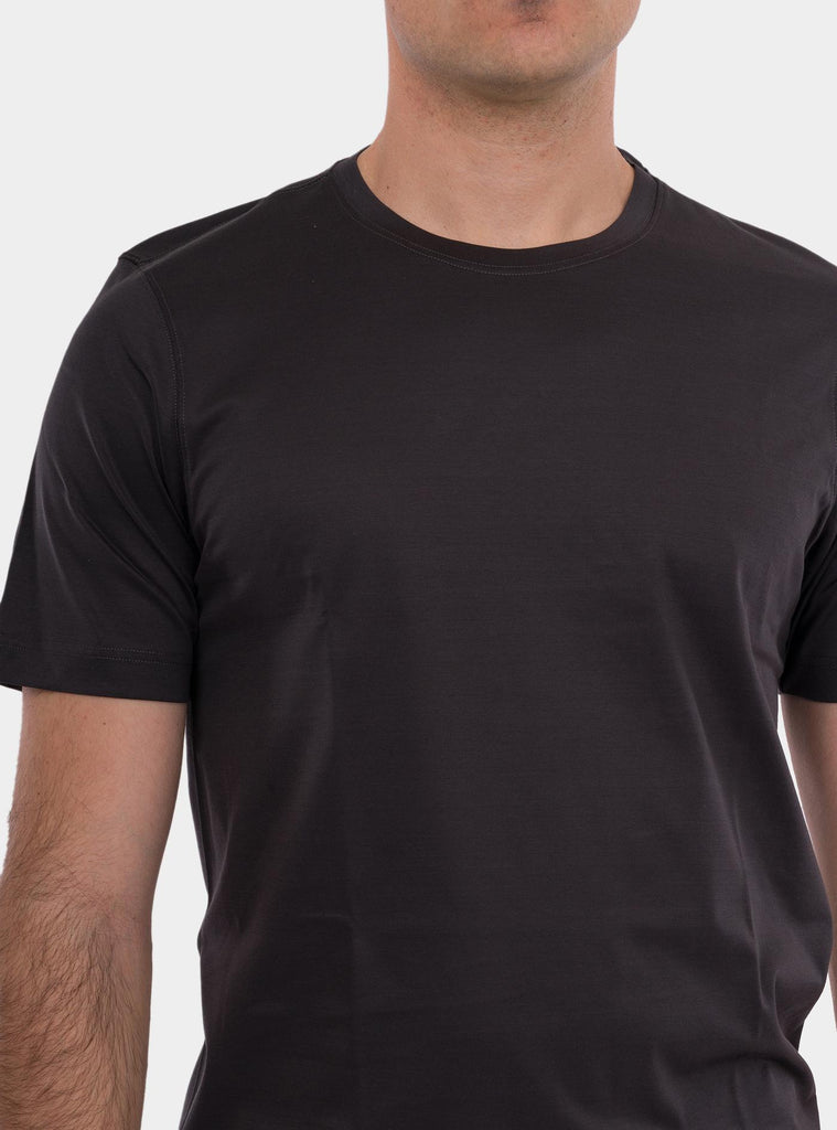 T-shirt uomo in filo di scozia Fumo 60133/74002 178 GRAN SASSO 