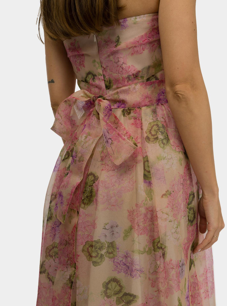 Abito bustier Lisetta in organza fantasia LISETTA 001 MAX MARA 