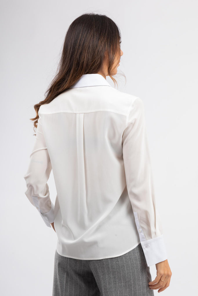 Camicia collo a vela S06700 7325H 03H PESERICO 