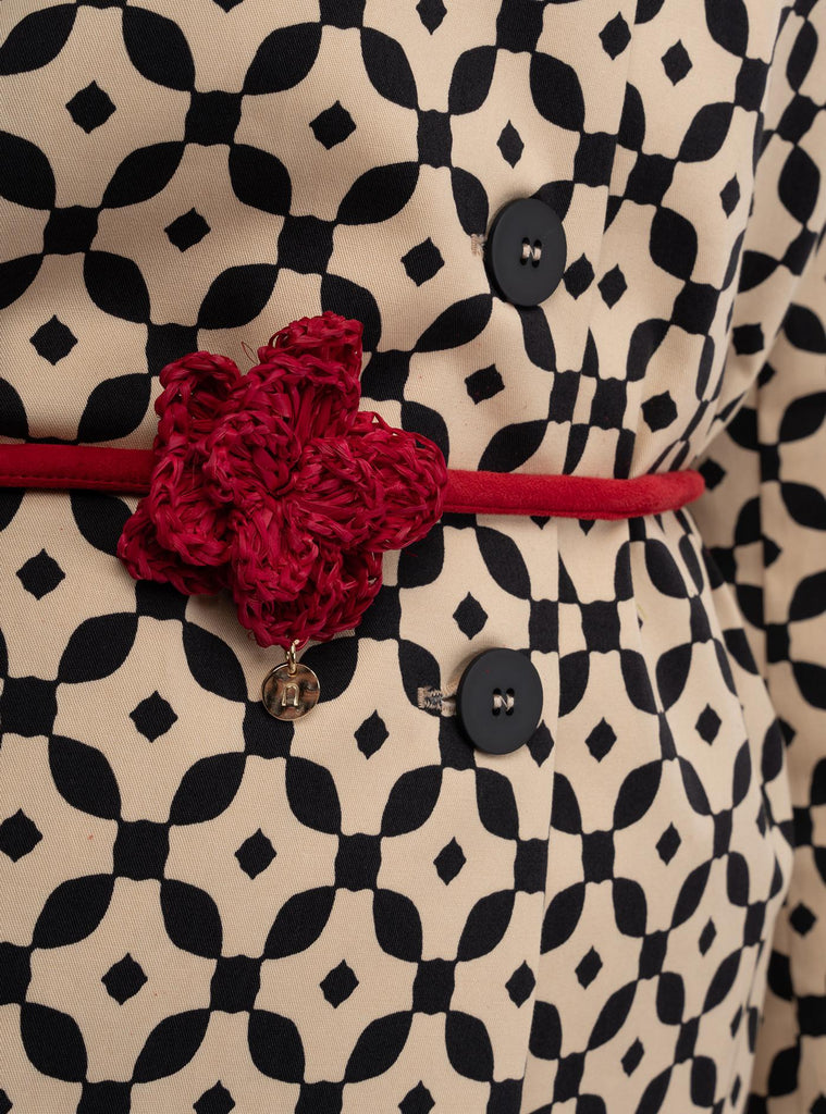 Cintura scamosciata Rosso SS25C63N08 GUARANA NIU 