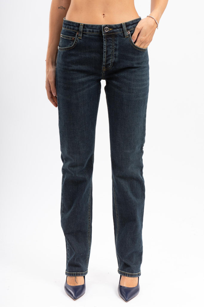 Jeans modello carla 5 tasche P357R 2D605 BLUE REHASH 