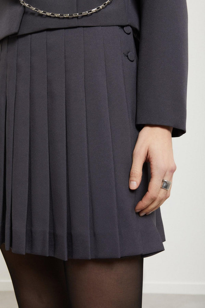 Gonna a pieghe Fumo DN6246 FUMO OTTO D'AME 