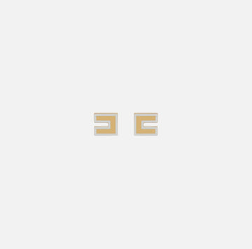 Orecchini con logo oro OR30B56E2 U95 ORO ELISABETTA FRANCHI 