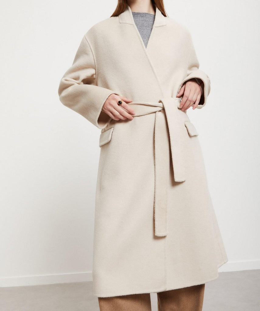 Capotto midi Ecru DJ0051 ECRU OTTO D'AME 