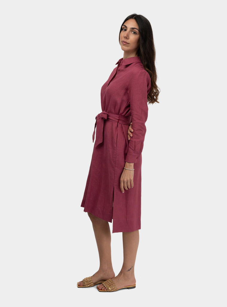 Abito chemisier con fusciacca Rosa scuro SS25121T032 ACAI NIU 