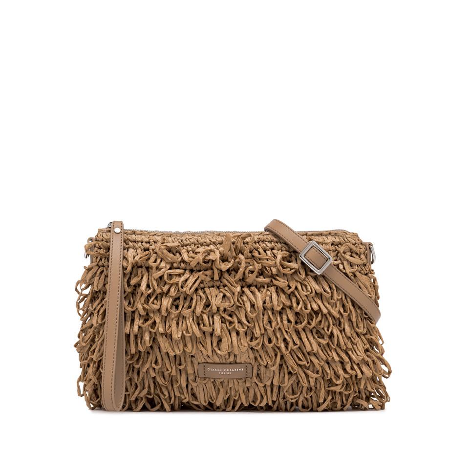 Borsa sintetico e tessuto Marcella Clutch crazy nature BS 10865 SUMCRAZY NATURALE GIANNI CHIARINI 