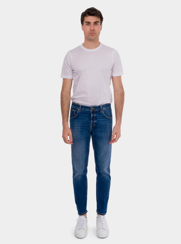 Jeans uomo reggea in cotone blu scuro TP05B0SH0220 MM87 PT PANTALONI TORINO 