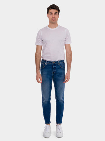 Jeans uomo reggea in cotone blu scuro TP05B0SH0220 MM87 PT PANTALONI TORINO 