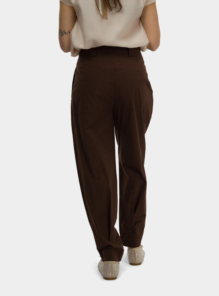 Pantalone in popeline Marrone DP9816 CIOCCOLATO OTTO D'AME 