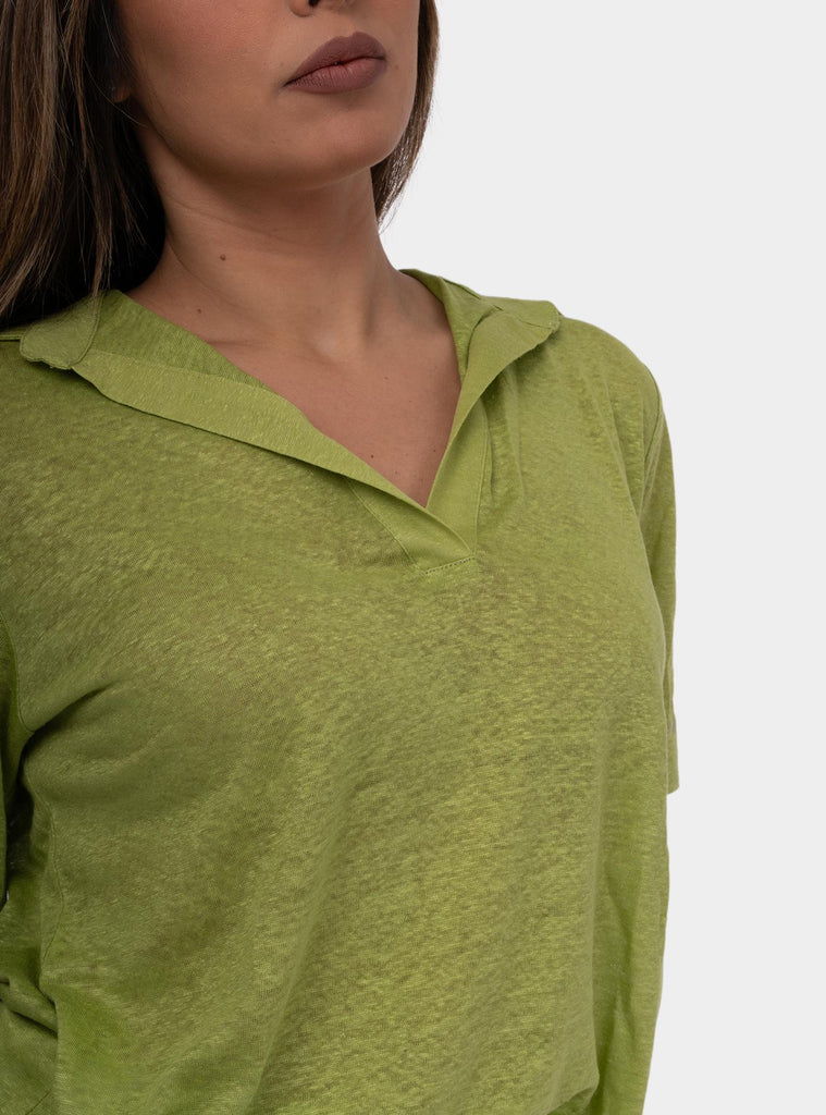 T-shirt in puro lino Platano SS25516 PLATANO NIU 