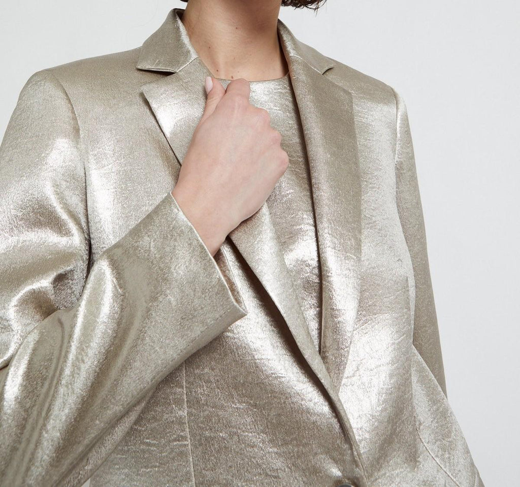 Giacca monopetto effetto luce DG6166 VAR UNICA OTTO D'AME 