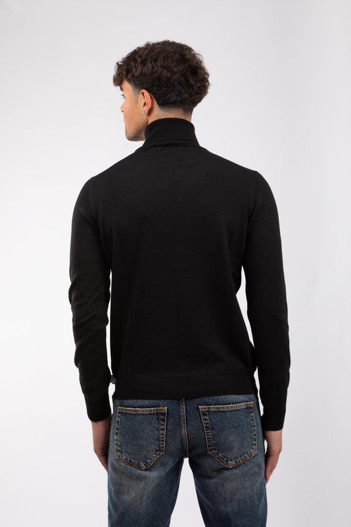 Maglia uomo a collo alto Nero 55157/14290 099 GRAN SASSO 