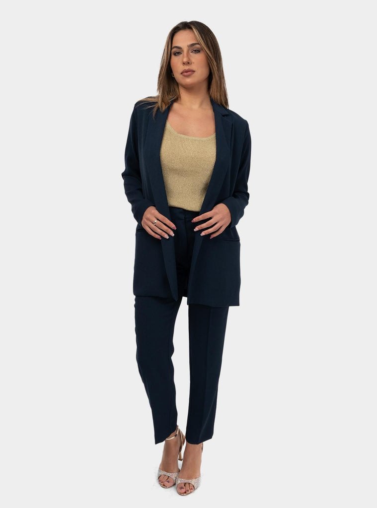 Pantalone alla caviglia Blu DP9745-1 NIGHT OTTO D'AME 