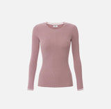 Ribbed sweater with Sunrise jewel logo