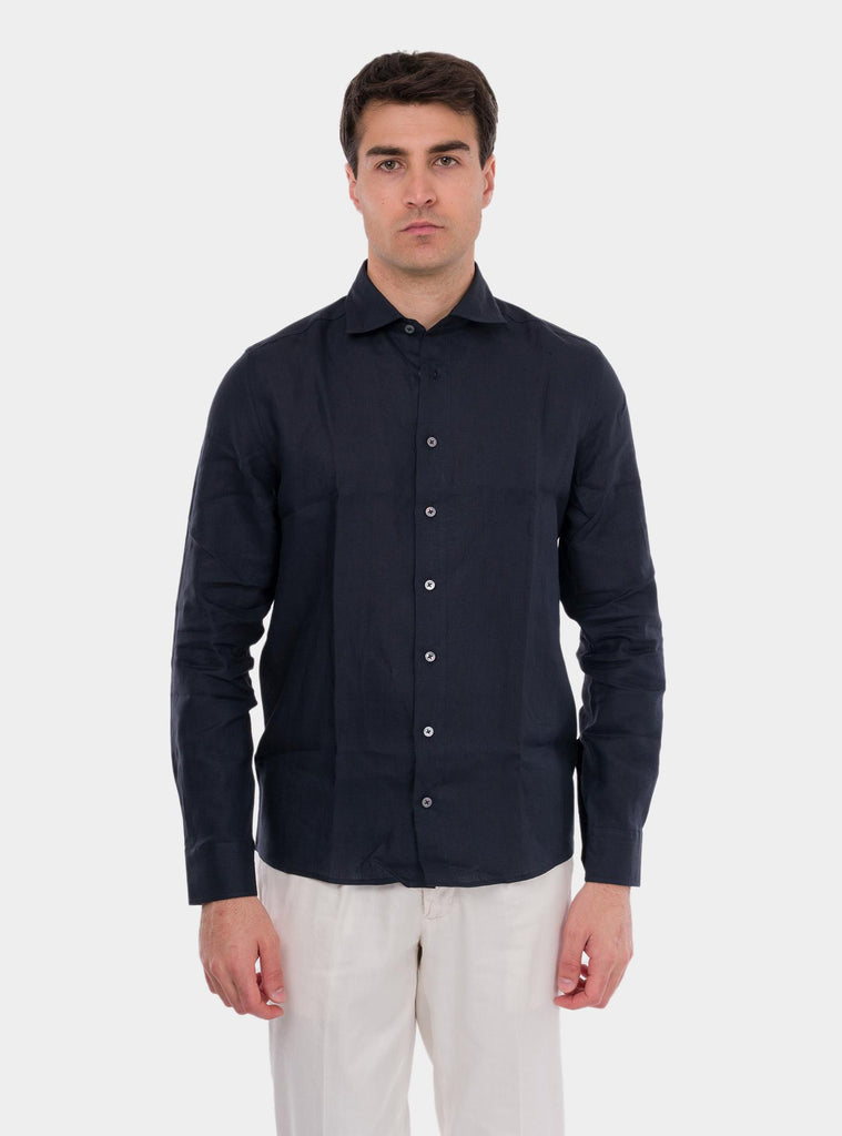 Camicia uomo in puro lino 61121/50001 598 GRAN SASSO 