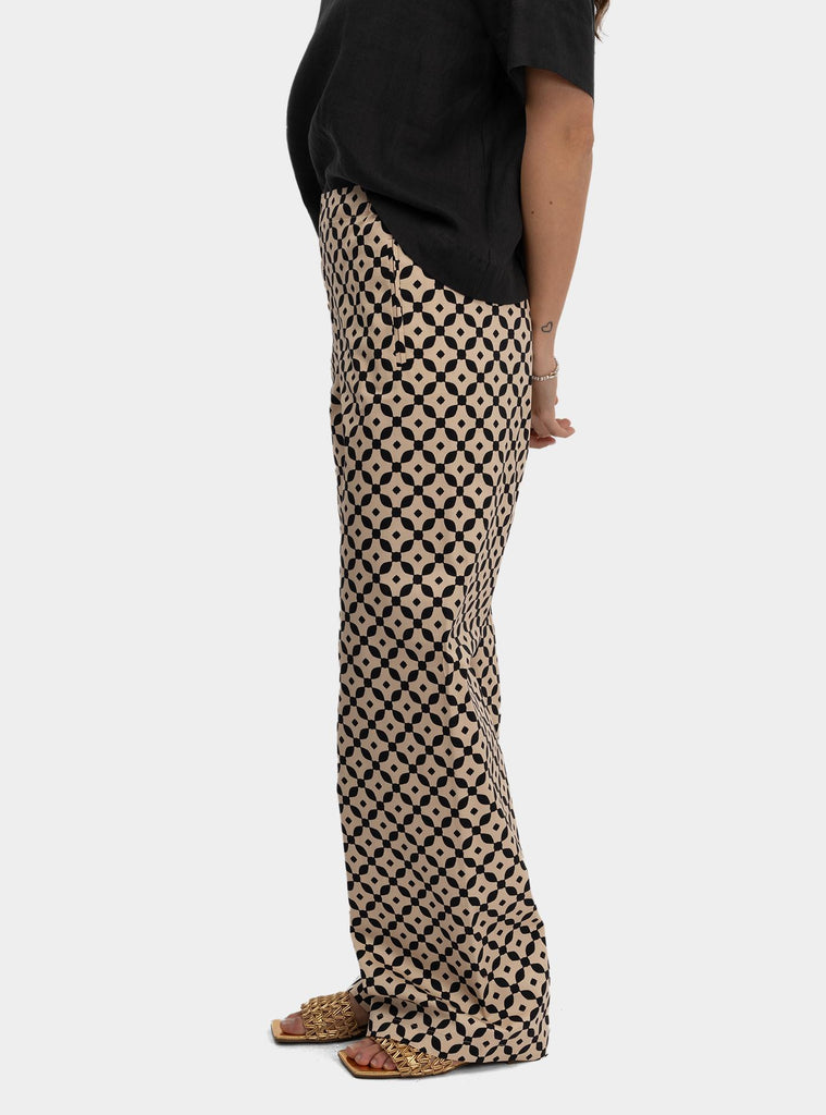 Pantalone bojan lungo fantasia Beige SS25210T00K PRAIA NIU 