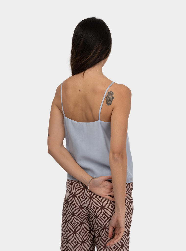 Top con spalline sottili Celeste 511SD45020 2990 GLASS ALESSIA SANTI 