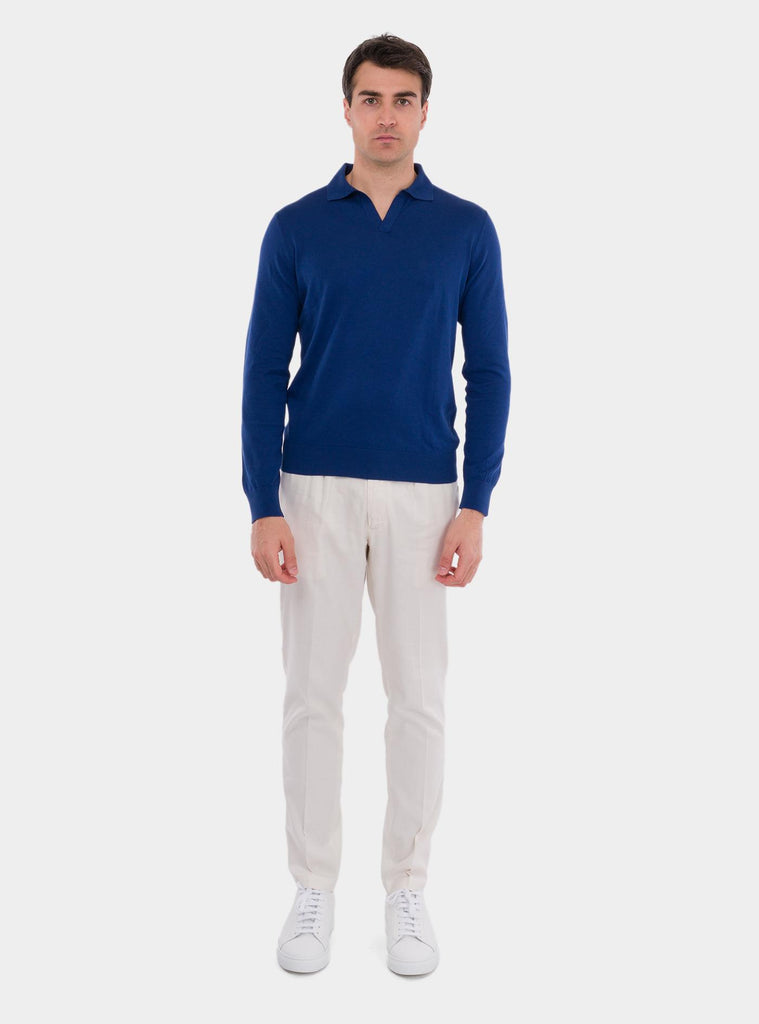 Polo uomo classica blu 43189/29401 580 GRAN SASSO 