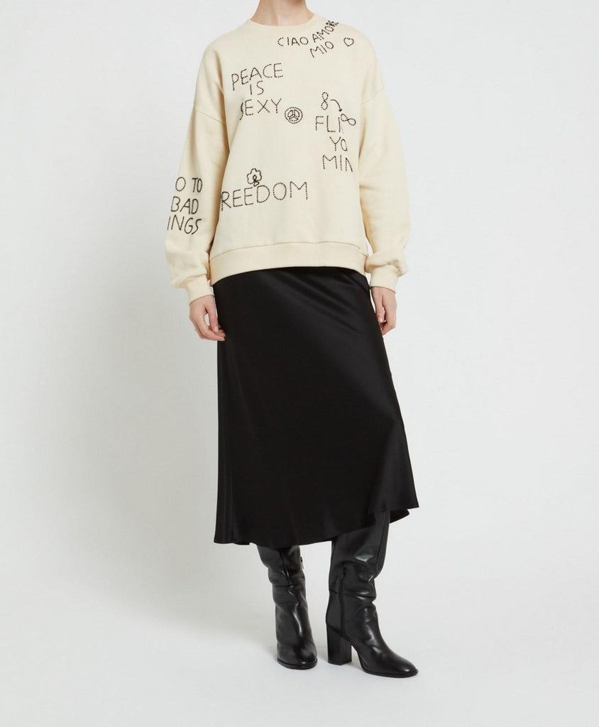 Felpa con paillettes DMF0029 VAR UNICA OTTO D'AME 