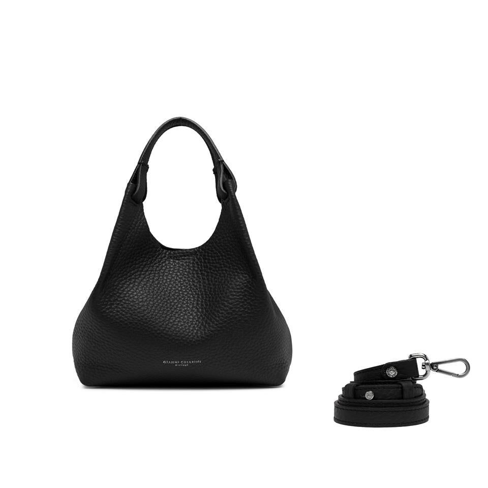 Borsa donna modello Dua Nero Castoro BS 9719 RNGDBL NERO-CASTORO GIANNI CHIARINI 