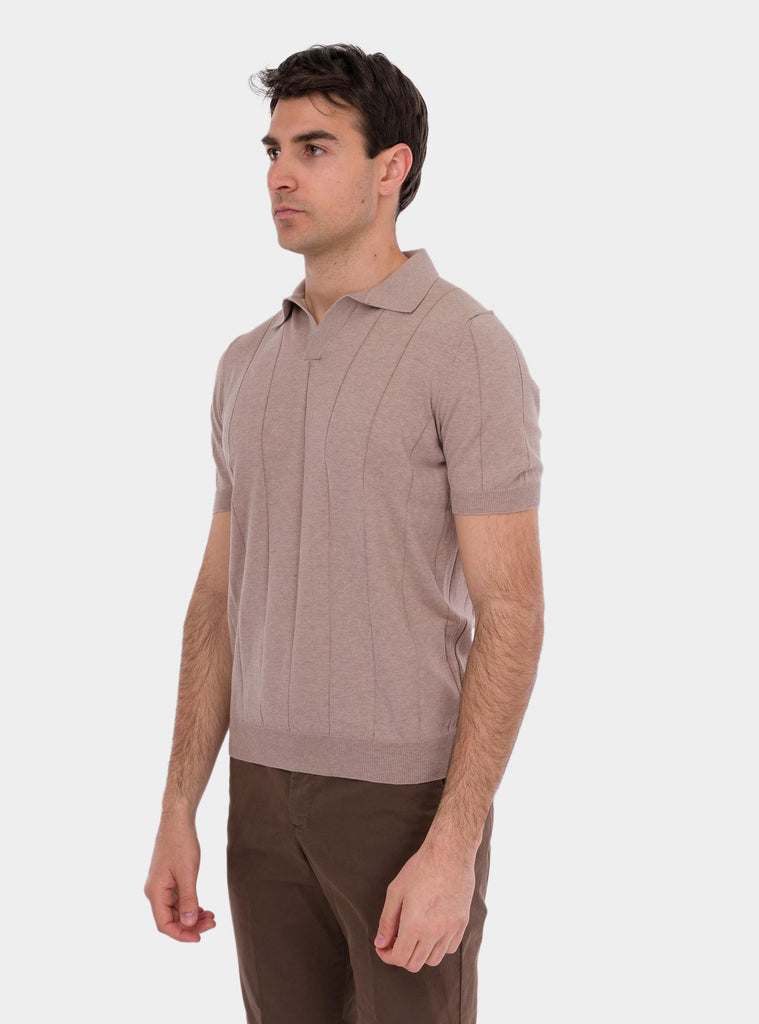 Polo uomo a mezza manica beige 57191/20660 101 GRAN SASSO 