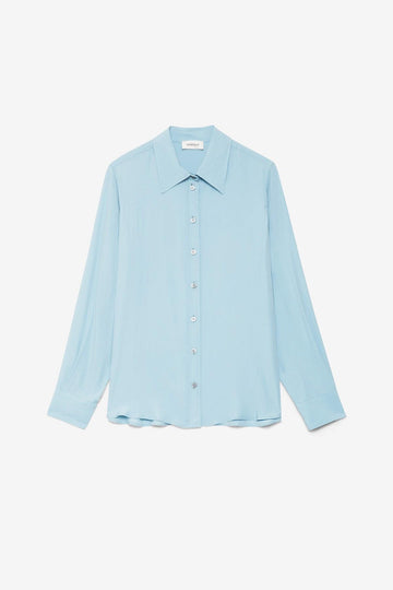 Camicia in misto seta Celeste DC5189 CELESTE OTTO D'AME 