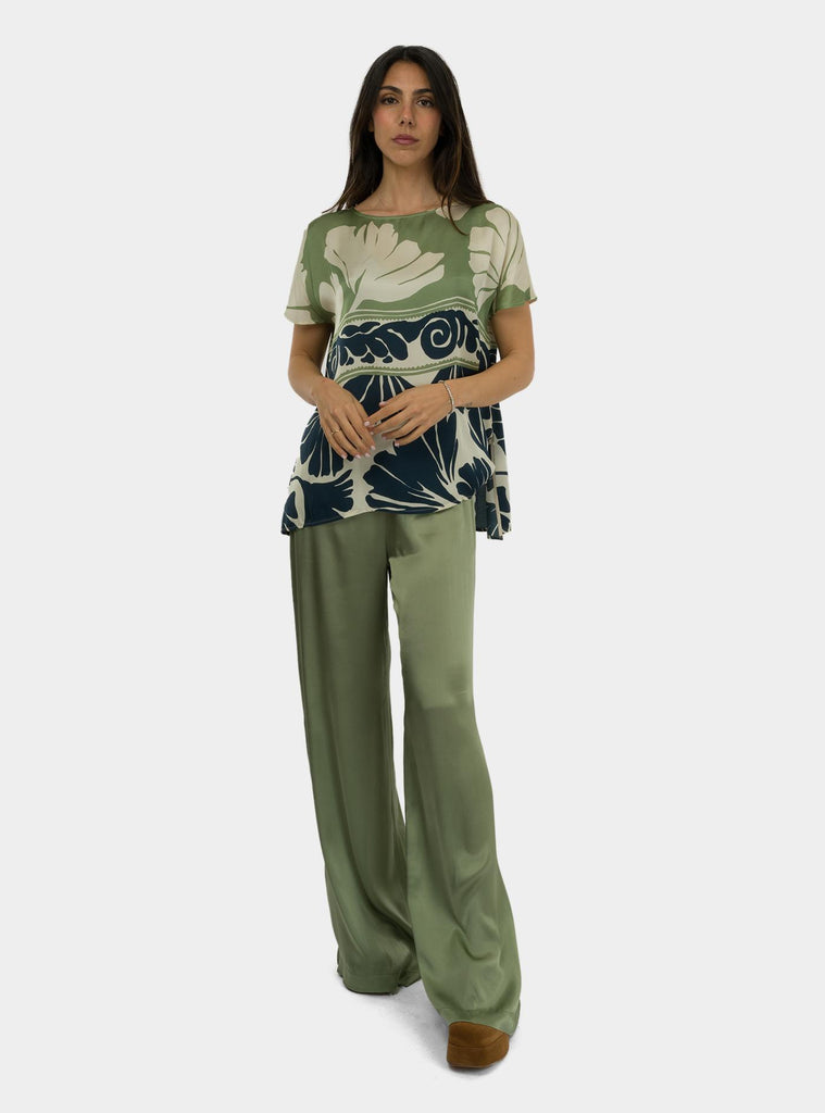 Pantalone fluido satin SFF0027-0103 026 1ONE 