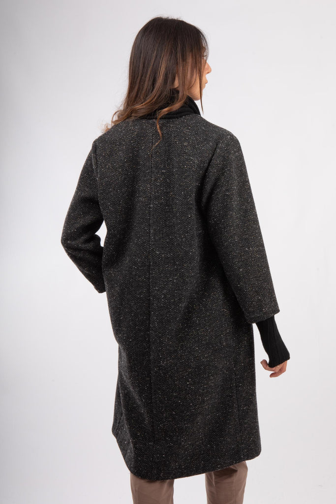 Cappotto in lana con revers 521SD35036 529036-01 ALESSIA SANTI 