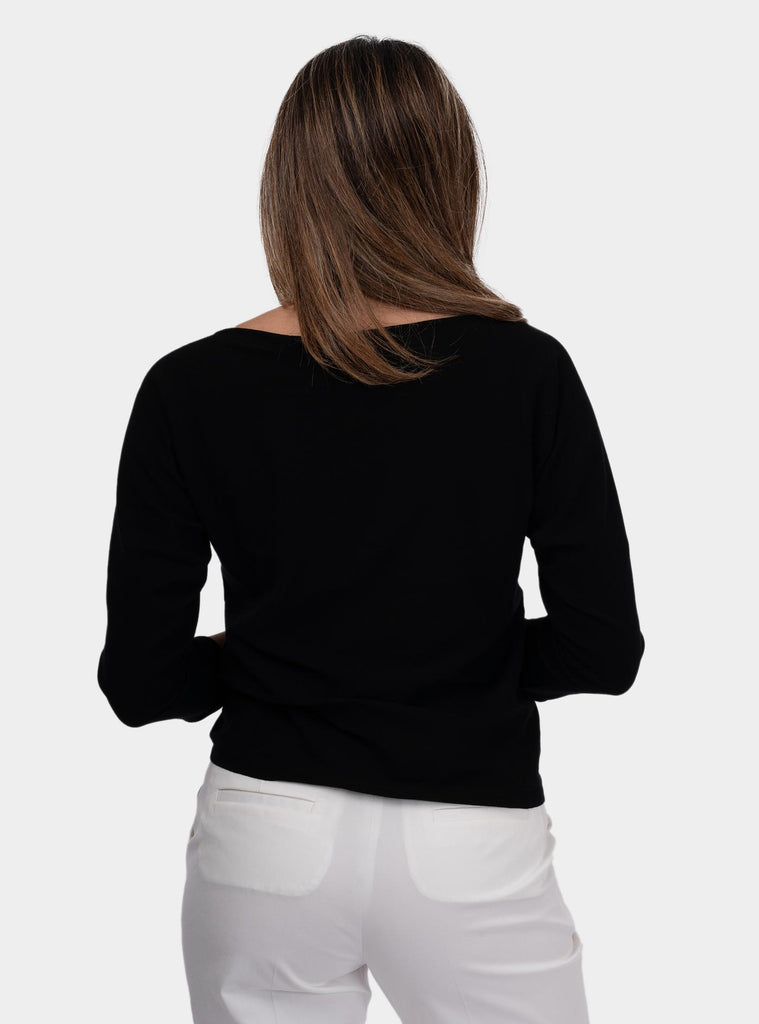 Maglia con intreccio Nero 50252/24352 099 GRAN SASSO 