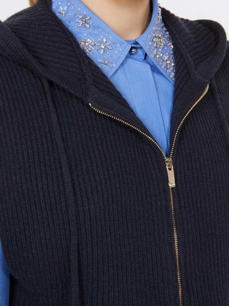 Gilet con cappuccio in lana e cachemire MESCAL 008 MAX MARA STUDIO 