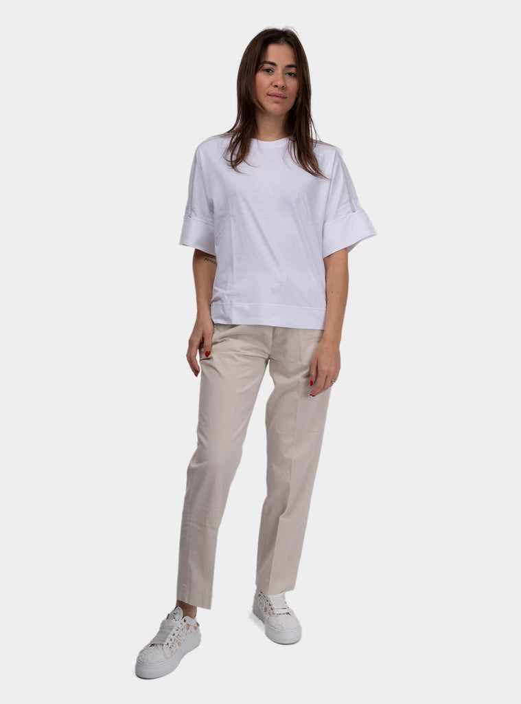 Maglia donna over bianco 60217/80566 001 GRAN SASSO 