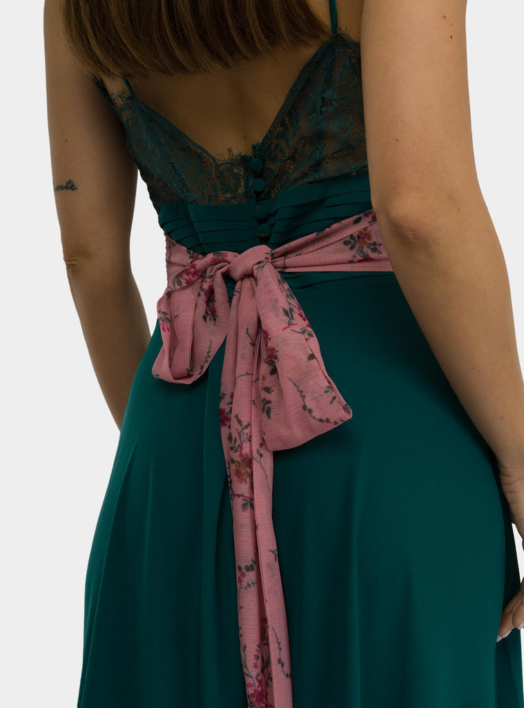 Abito Violette dark green MS5VIOLETTE DARK GREEN MADAME SHOUSHOU 