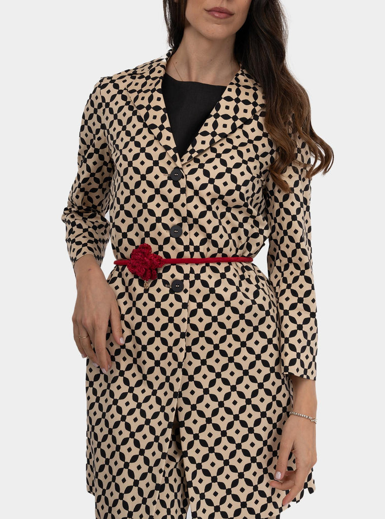 Cintura scamosciata Rosso SS25C63N08 GUARANA NIU 