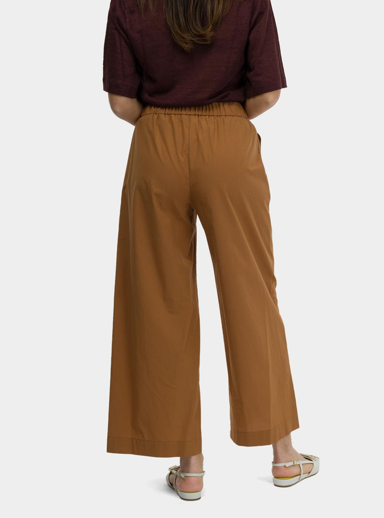 Pantalone coulotte in popeline DP9741-1 NOCCIOLA OTTO D'AME 