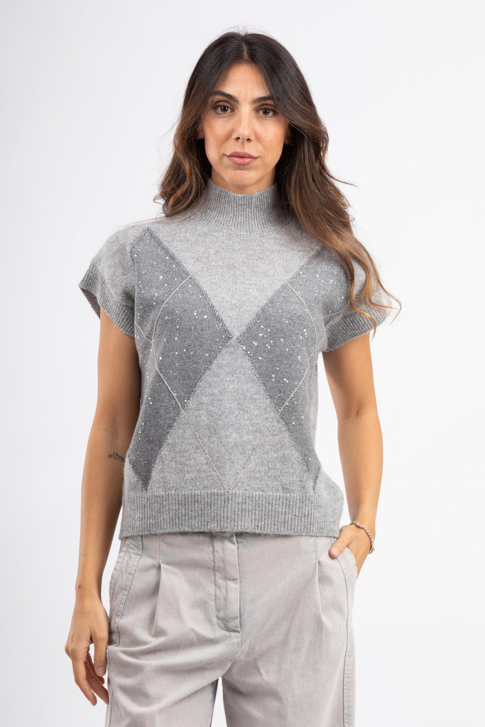 Maglia in lana seta cashmere lurex S99392F079283H 71H PESERICO 