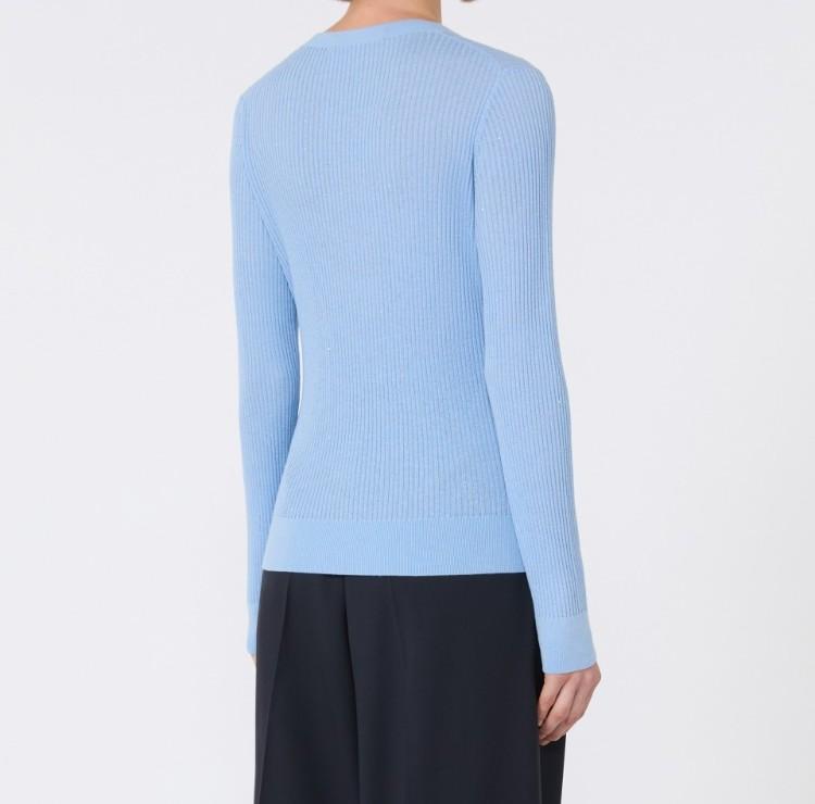 Maglia in lana e seta con paillette MARABU 002 MAX MARA STUDIO 