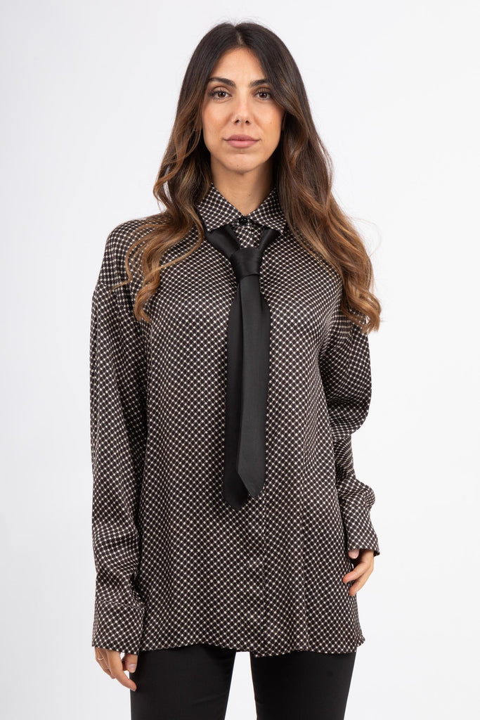 Camicia in satin 6SSM080STD ER18 0990 PT PANTALONI TORINO 