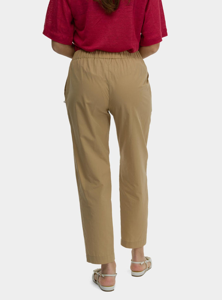 Pantalone alla caviglia in popeline Sabbia DP9740-1 SABBIA OTTO D'AME 