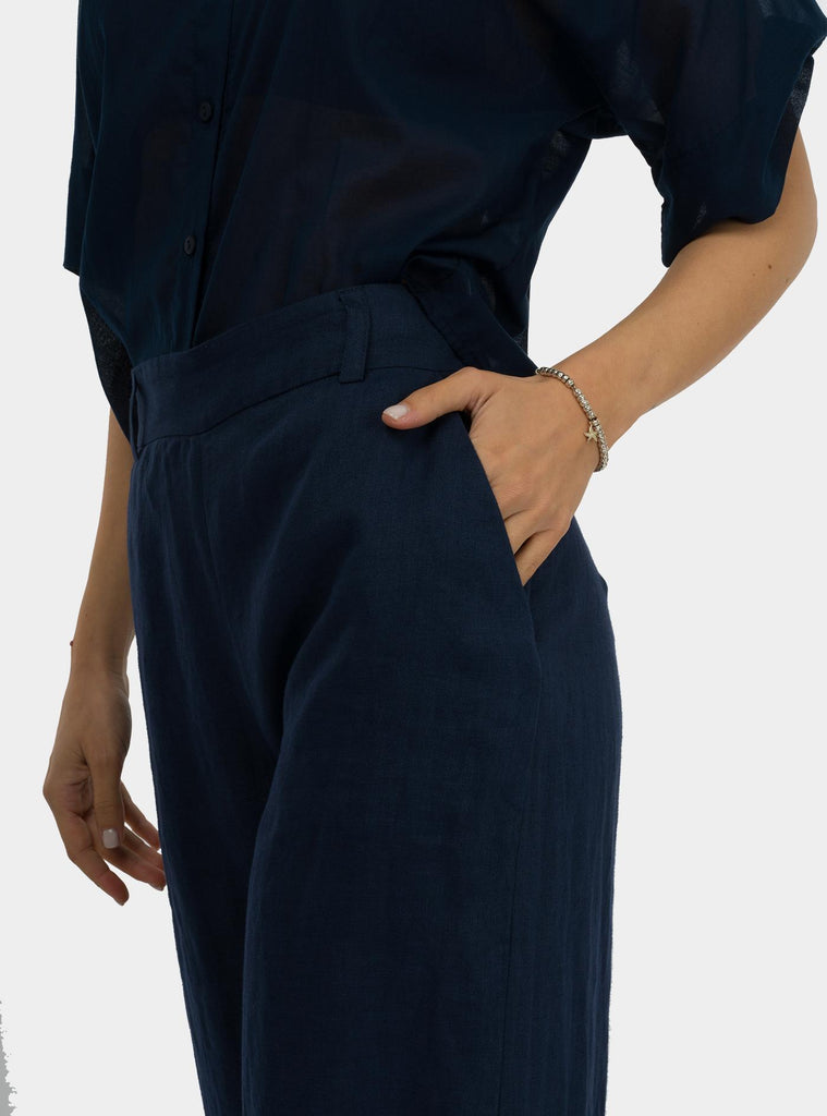 Pantalone a campana Oceano SS25208T032 OCEANO NIU 