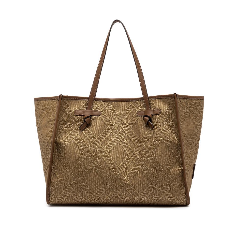 Borsa in tessuto e pelle Marcella bronzo BS 6850 CAPRI BRONZO GIANNI CHIARINI 