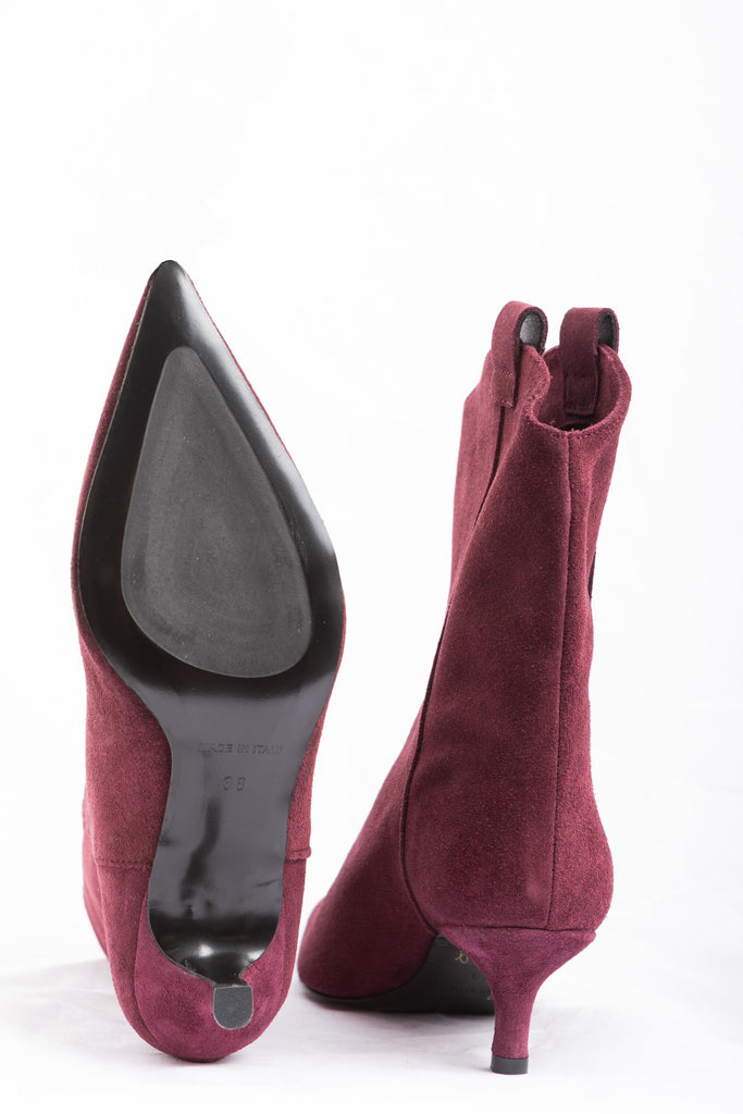 Stivaletto in camoscio Bordeaux 468 VINO BAile 