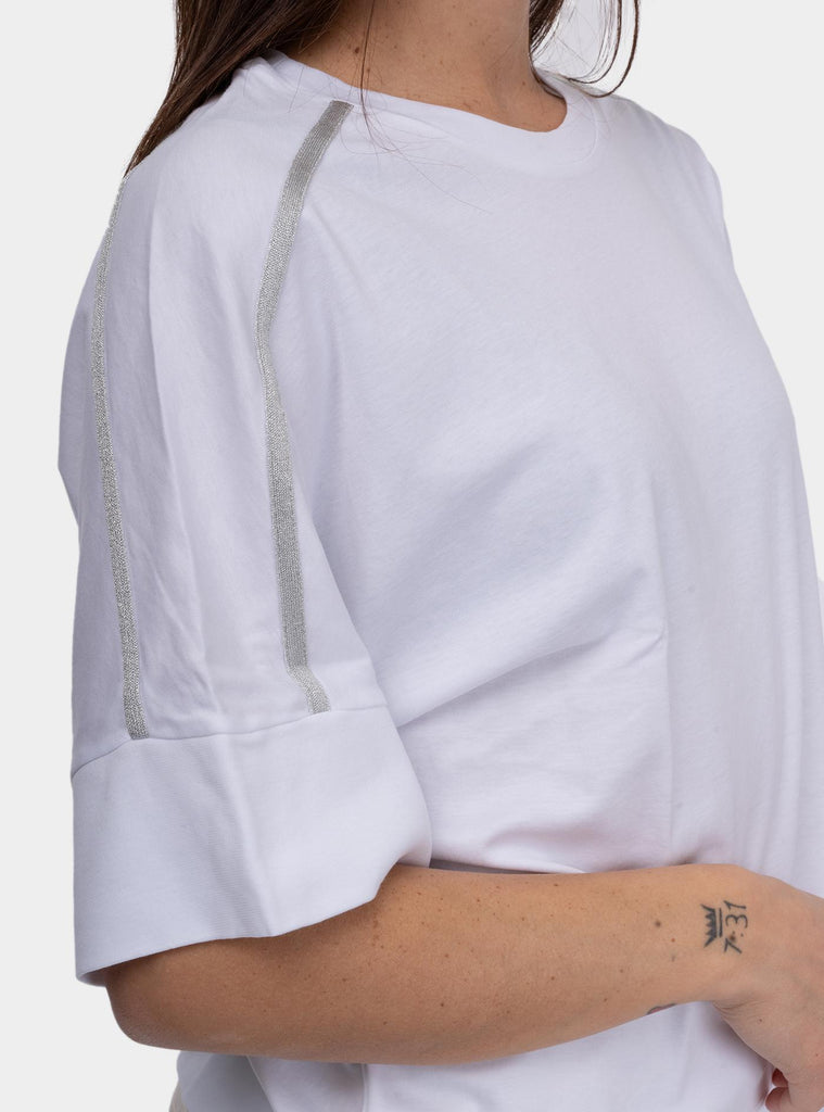 Maglia donna over bianco 60217/80566 001 GRAN SASSO 