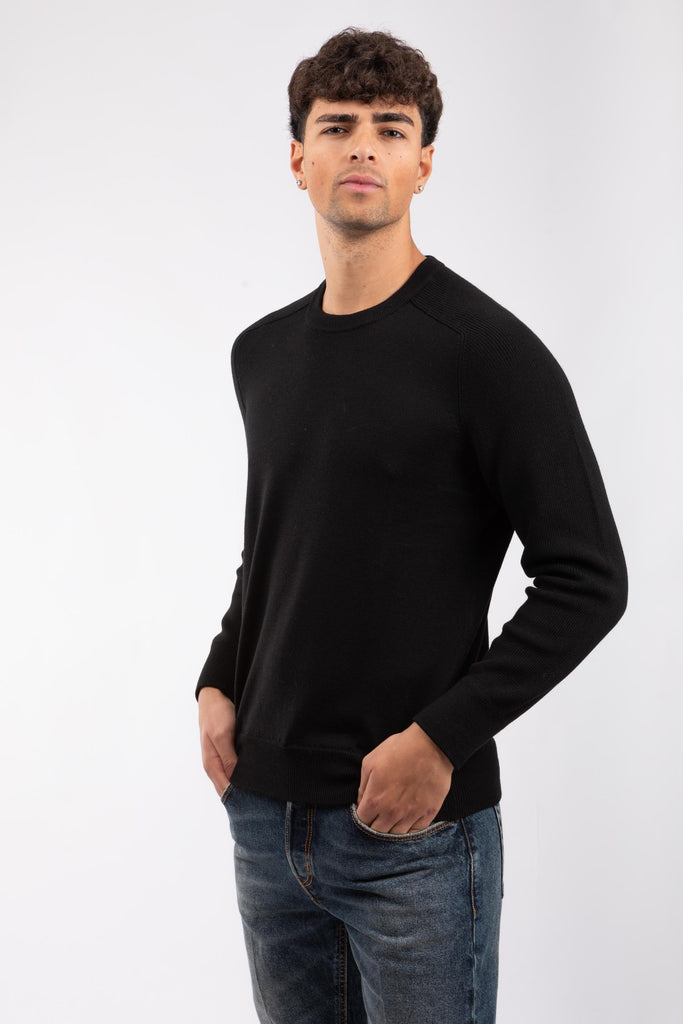 Paricollo uomo manica raglan Nero 57161/24638 099 GRAN SASSO 
