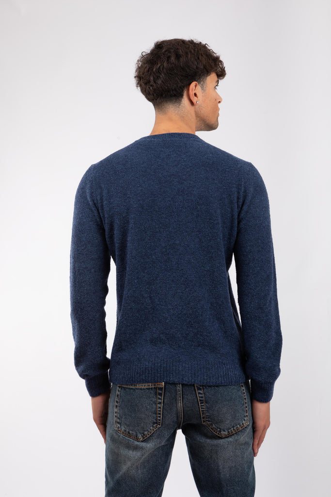 Maglia uomo girocollo blu 57167/24001 580 GRAN SASSO 