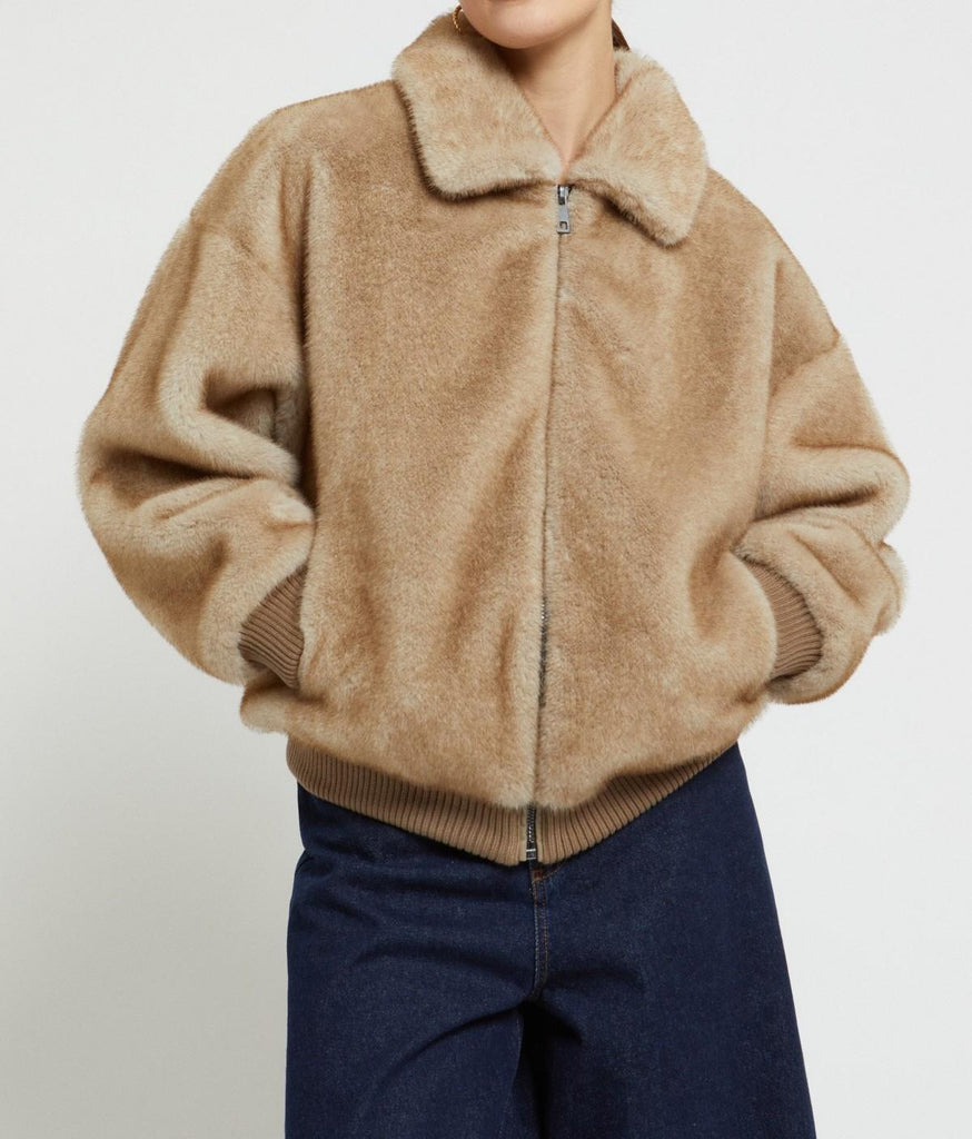 Giacca in ecopelliccia DJ0058 VAR UNICA OTTO D'AME 