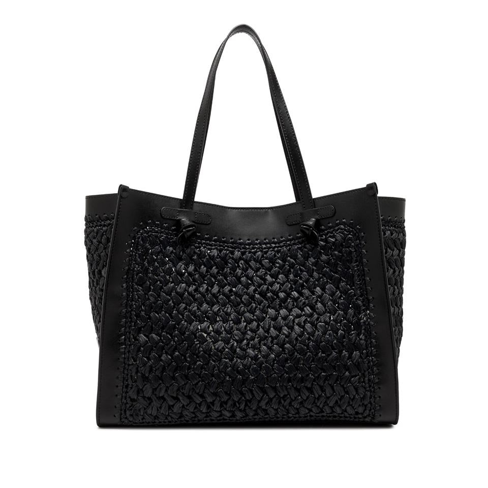 Borsa in tessuto e pelle Marcella Nero BS 11710 COMM TSCY NERO GIANNI CHIARINI 