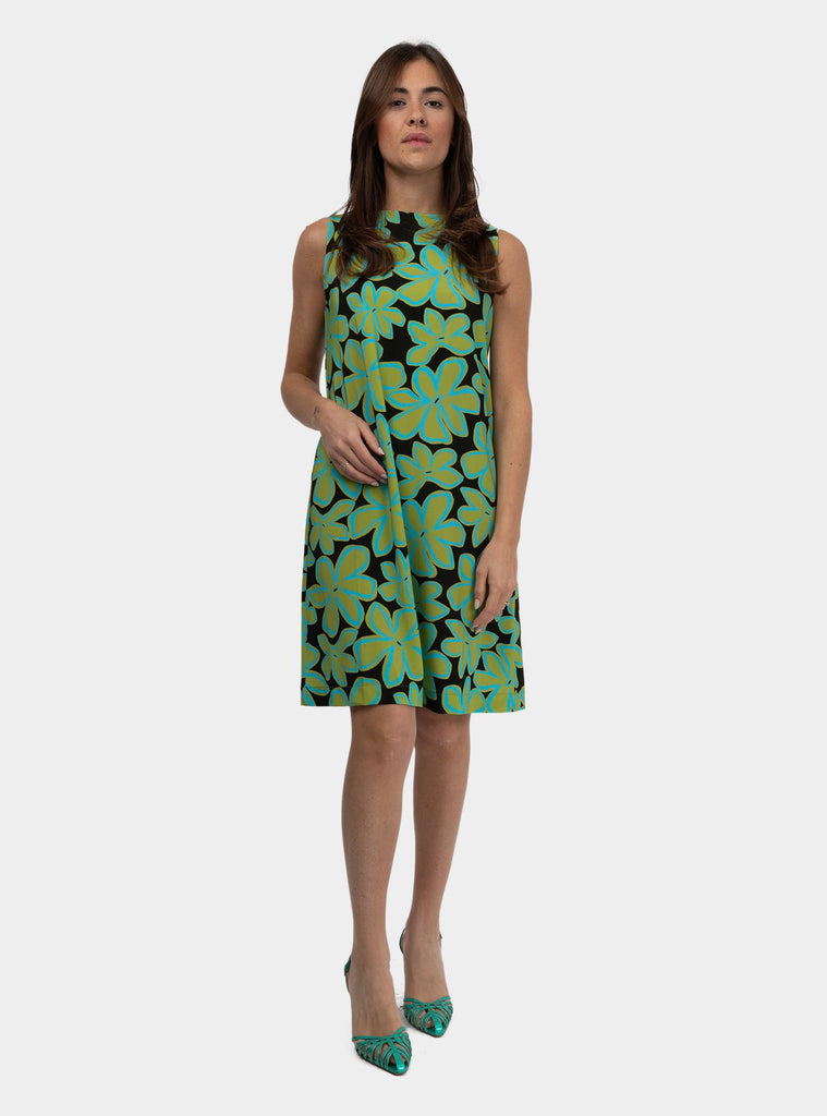Abito trapezio in jersey Verde SS25119J025 MATE NIU 