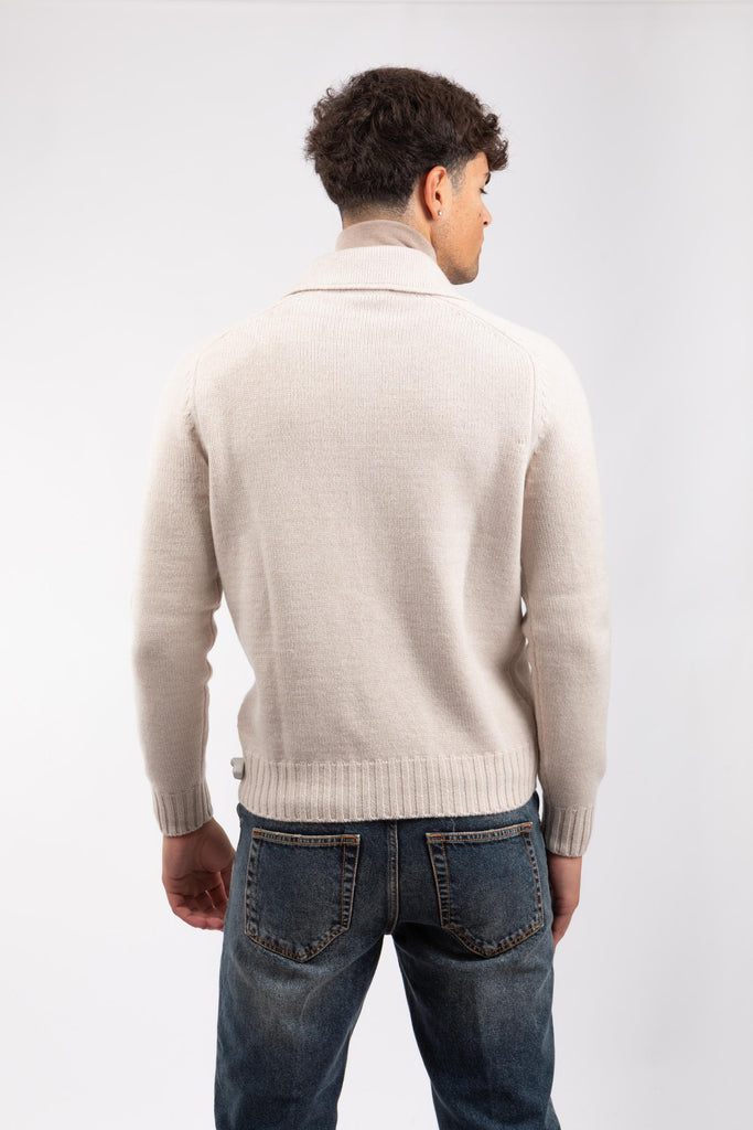 Giubbino uomo in maglia Crema 13109/25079 054 GRAN SASSO 